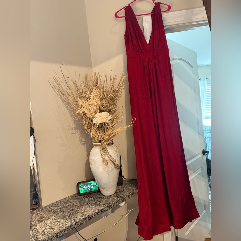 Miss Ord prom/formal dress red with slit size XL Never worn. Tags intact.